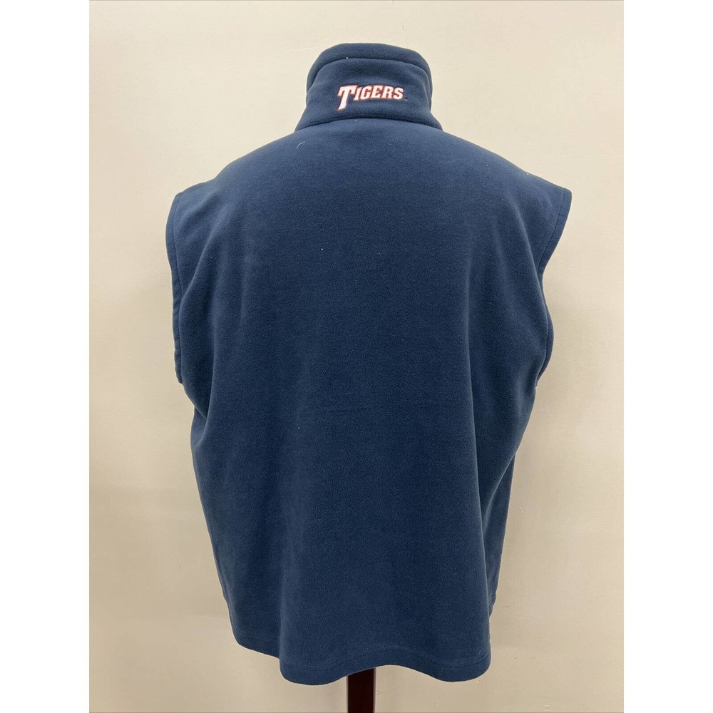 COLUMBIA Men's University of AUBURN TIGERS Navy Fleece Full Zip Vest Sz. XL FS - Picture 3 of 10